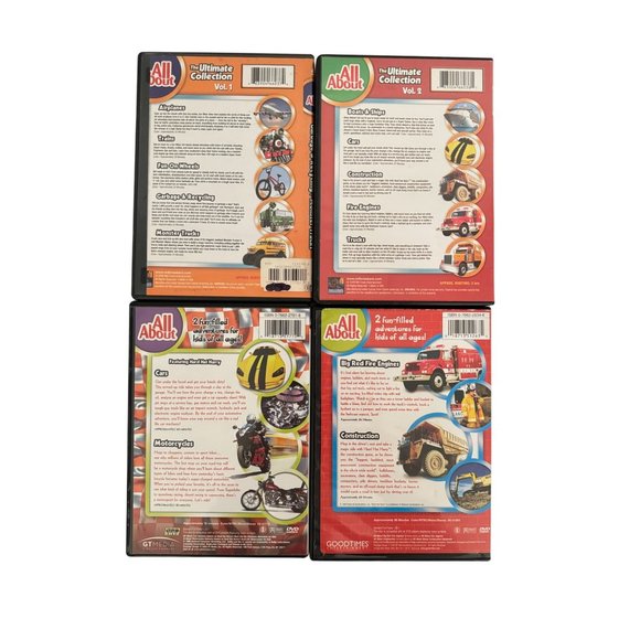 Vintage All About Boats Ships Cars Fire Engines Garbage Trucks Construction DVD - Picture 2 of 2